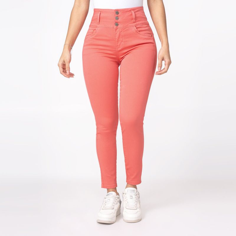 PIONIER - Pantalón Pitillo Drill Stretch Mujer Leryn Pionier