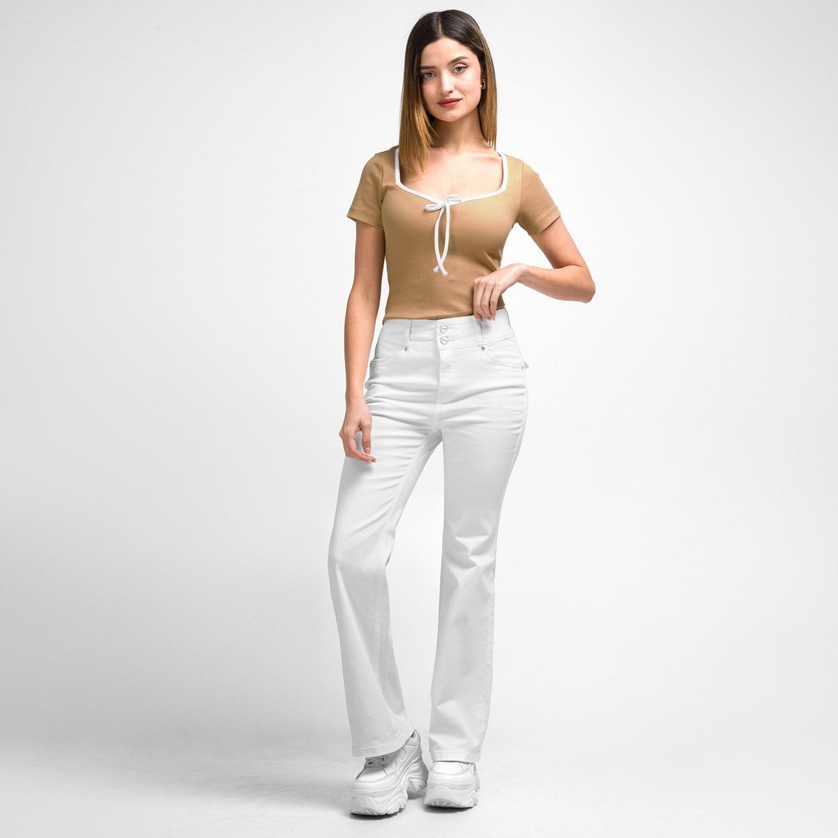 SQUEEZE - Pantalon Drill Stretch Mujer Newy Squeeze