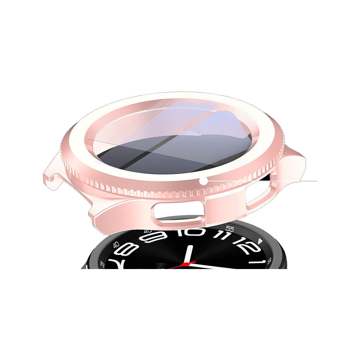 GENERICO - Case Bumper Para Samsung Watch 6 Classic 47mm Rosa