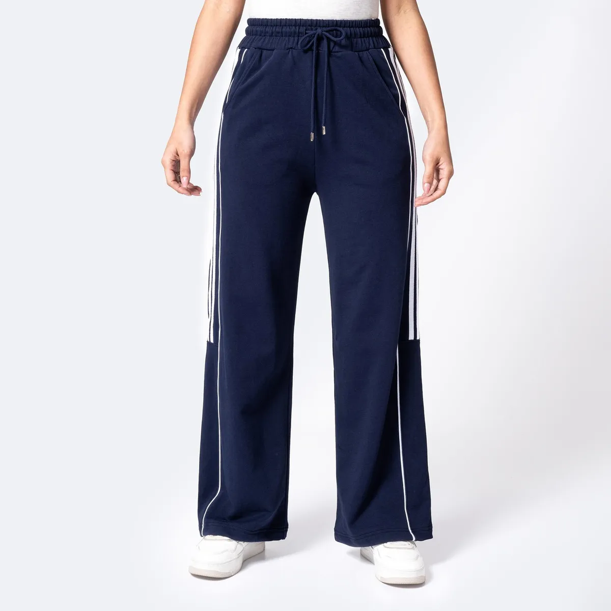 PIONIER - Pantalón Palazo French Terry Mujer Lixiel Pionier