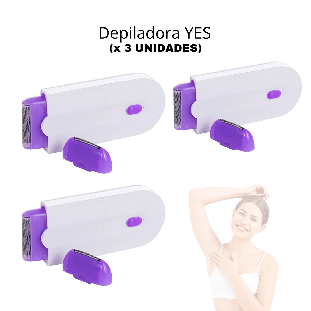 ROHS - Set x3 Depiladoras YES  Más Suavidad Más Ahorro