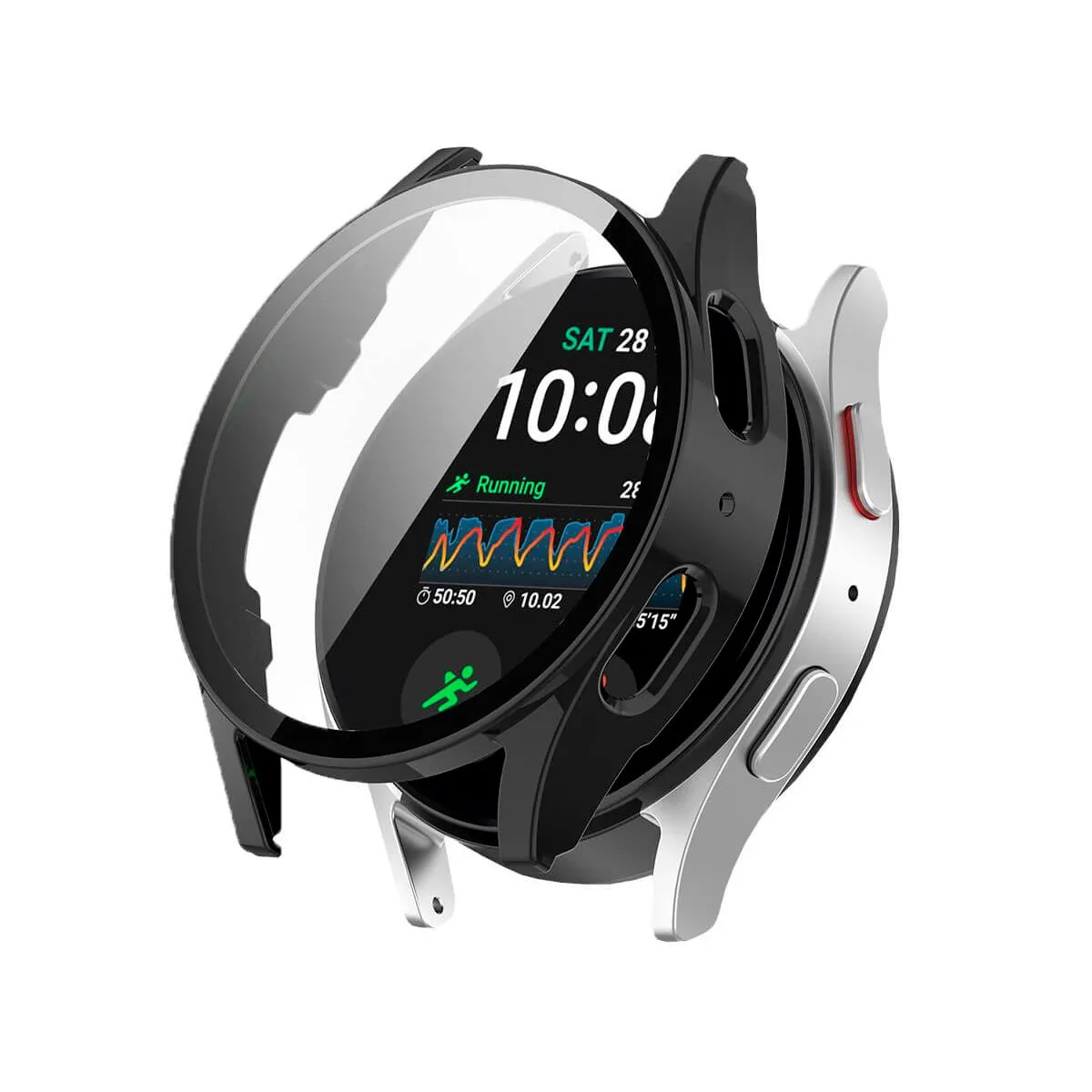 GENERICO - Case Bumper Para Samsung Galaxy Watch 7 44mm Negro