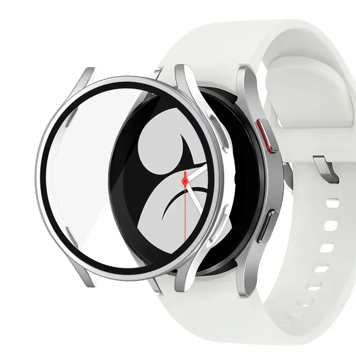 GENERICO - Case Bumper Para Samsung Galaxy Watch 7 40mm Plata