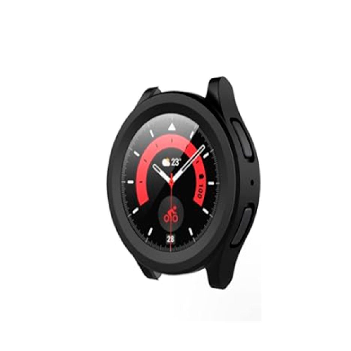 GENERICO - Case Bumper Para Samsung Watch 5 Pro 45mm - Negro