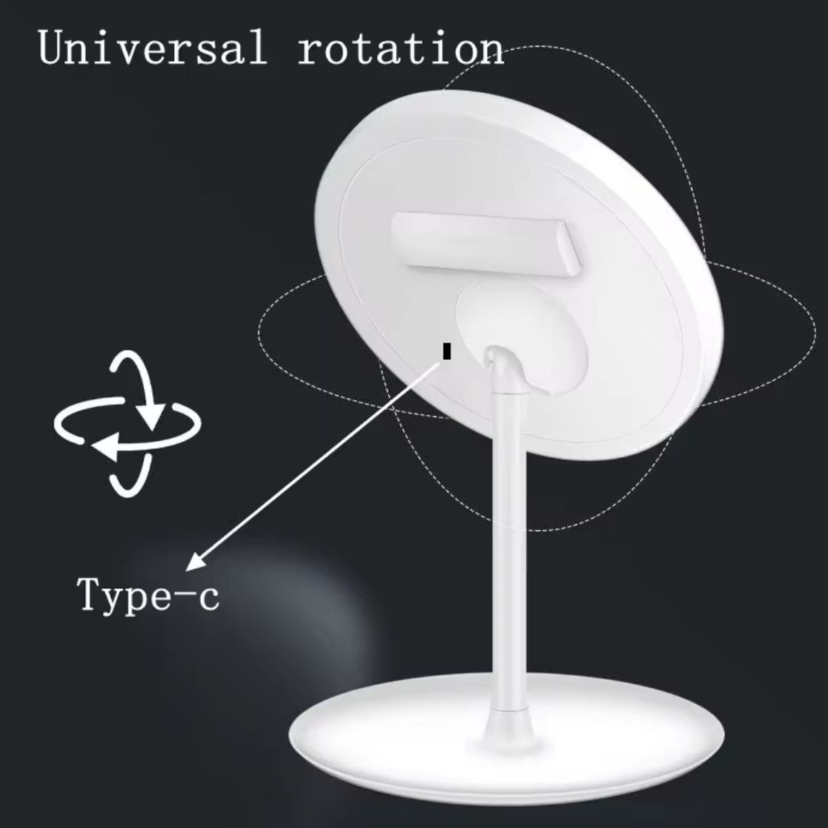 OEM - ESPEJO LED CON PANTALLA TACTIL DE MAQUILLAJE