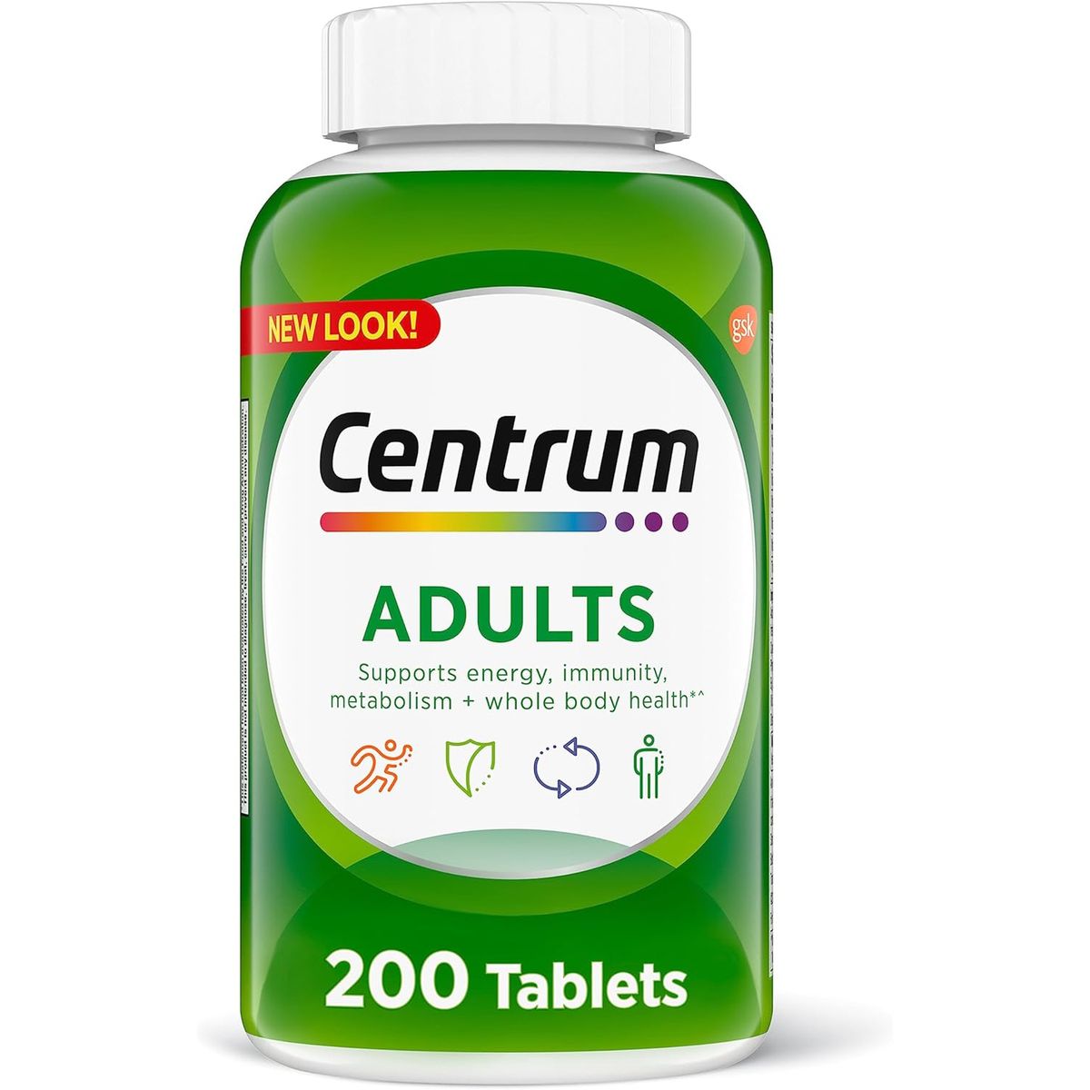 CENTRUM - Centrum Multivitaminas y Minerales para Adultos, 200 Tabletas