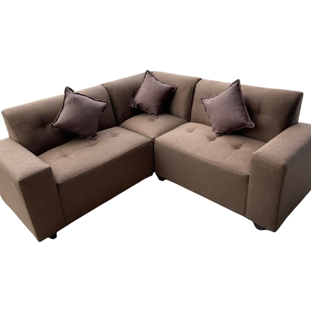 GENERICO - Sofá Paris Seccional 3 Piezas - Color Marrón