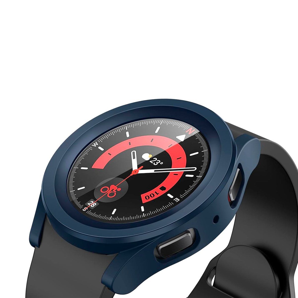 GENERICO - Case Bumper Para Samsung Watch 5 Pro 45mm - Azul