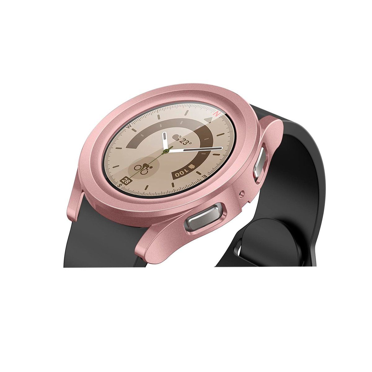 GENERICO - Case Bumper Para Samsung Watch 5 Pro 45mm - Rosa