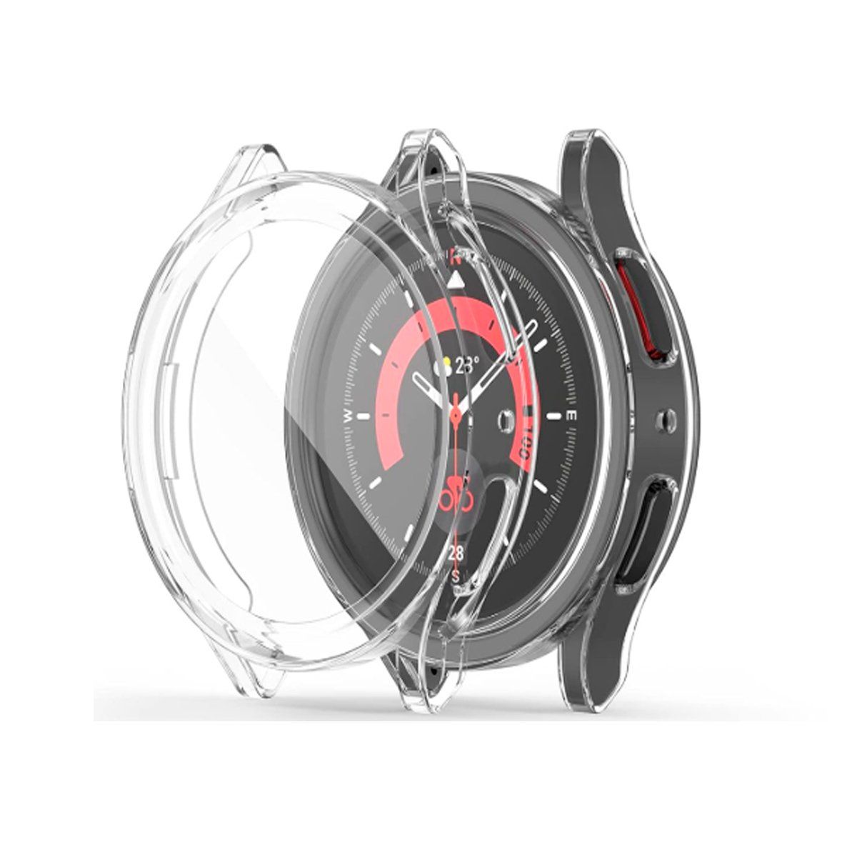 GENERICO - Case Bumper Para Samsung Watch 5 Pro 45mm - Transparente