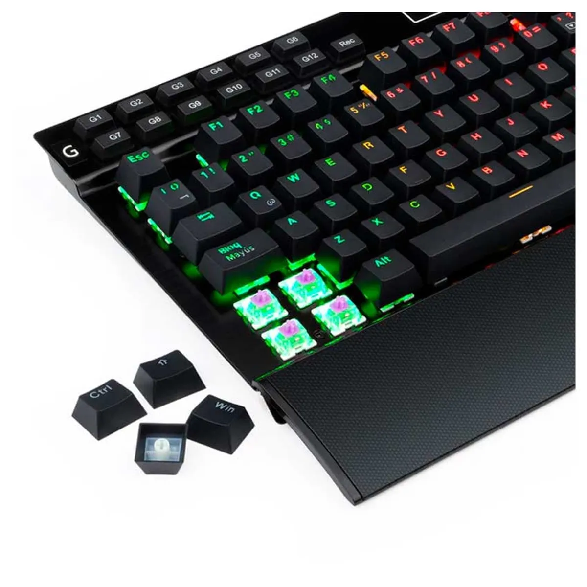 REDRAGON - Redragon Yama Teclado Mecánico RGB Interruptores  Morados Anti-Ghosting