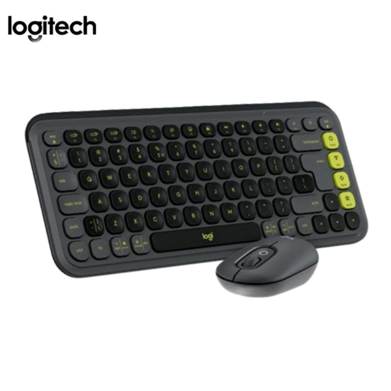 LOGITECH - COMBO DE TECLADO CON MOUSE POP ICON BLUETOOTHWIRELESS BLACK