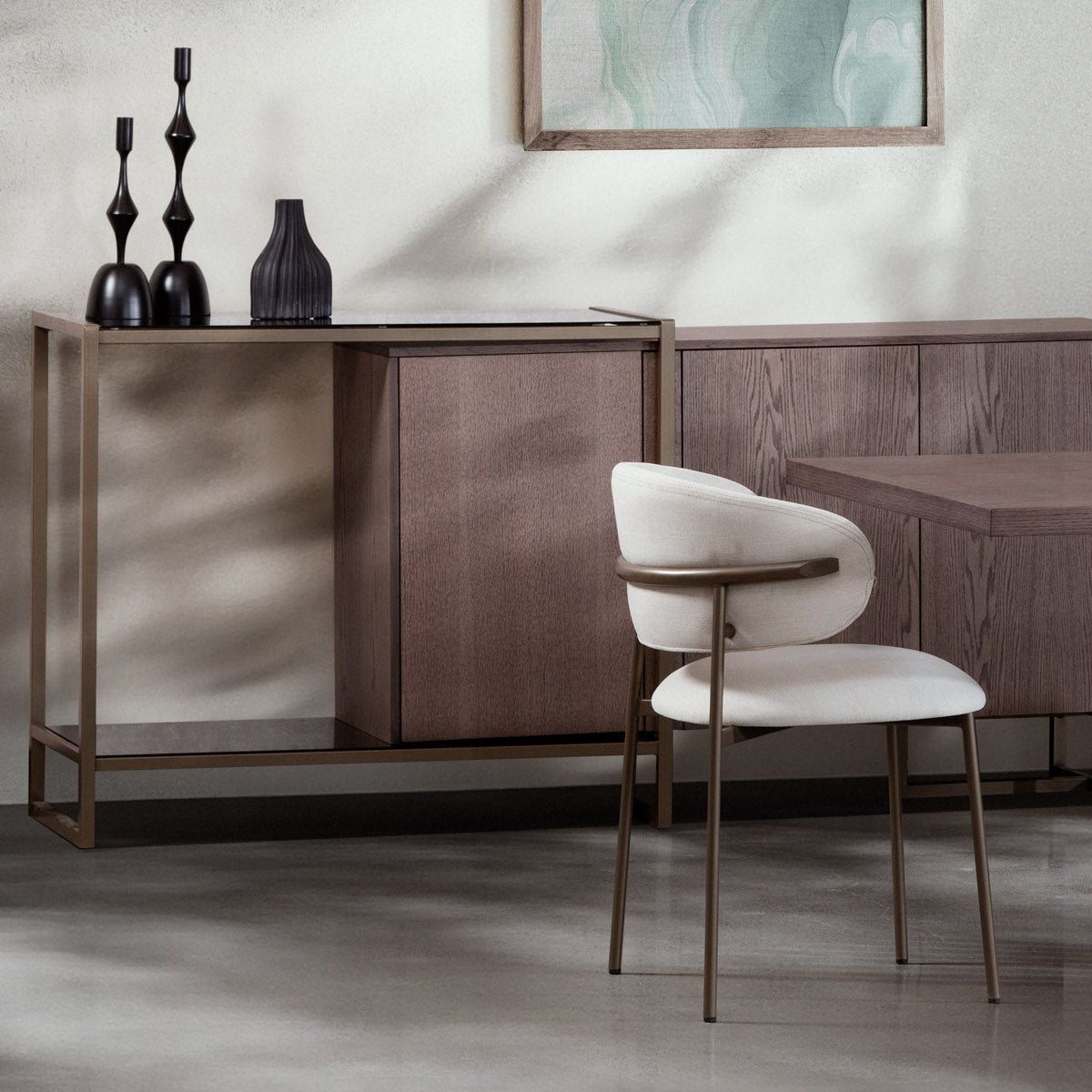 COLINEAL - APARADOR NEREA CVIDRIO CENIZO V0