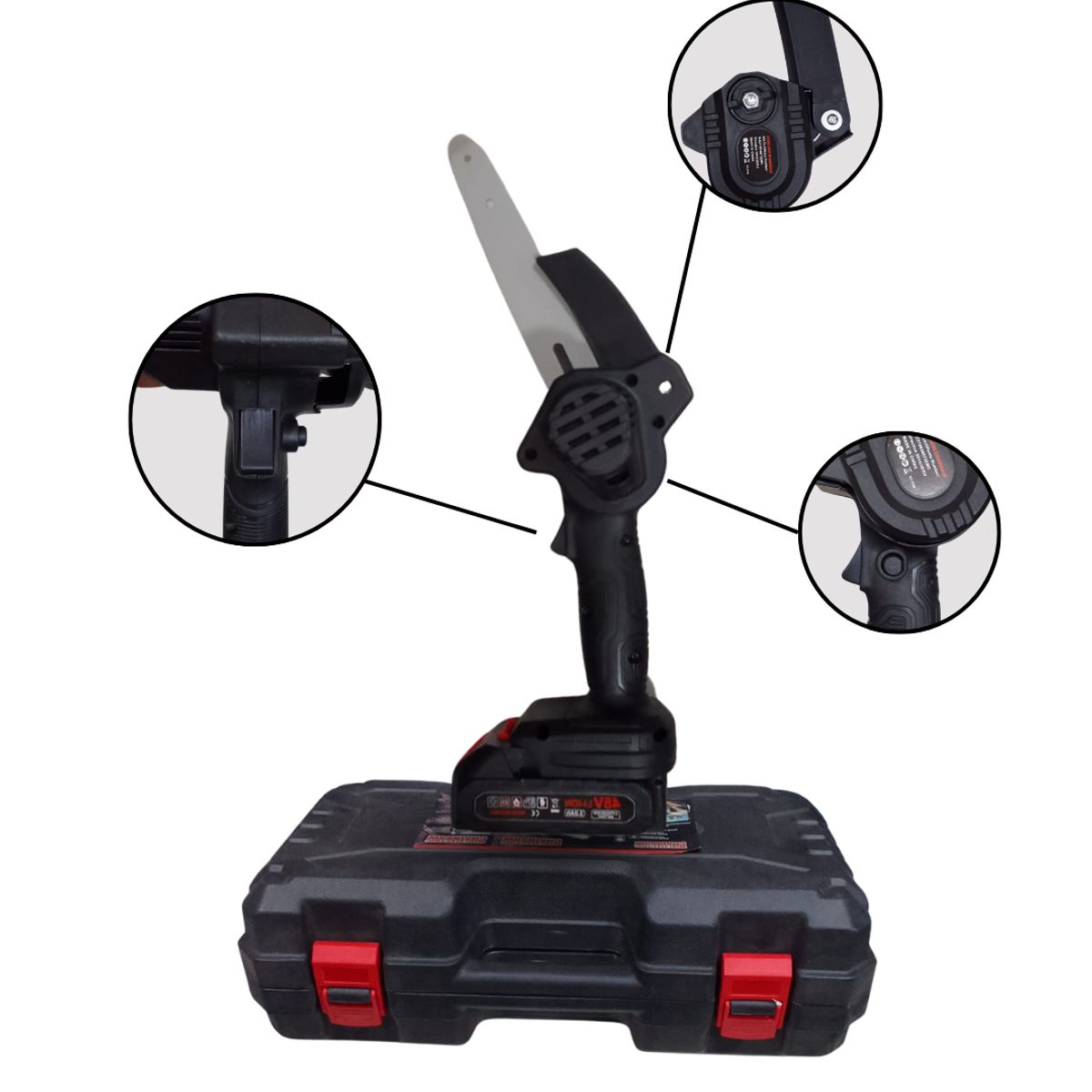 ROSH - Moto sierra portátil de 4 pulgadas - Calidad y Precisión