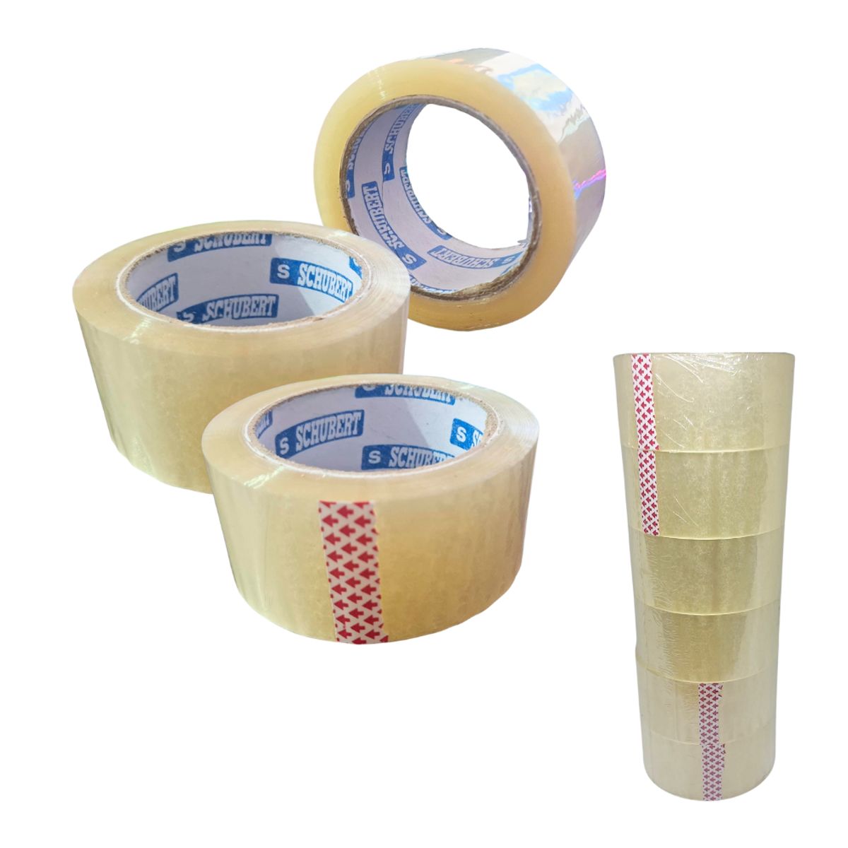 SCHUBERT - Cintas de Embalaje Transparente Schubert - Pack de 6 und
