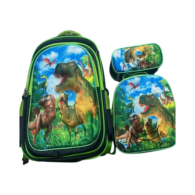 GENERICO - Mochila Dino Con Ruedas 3 en 1