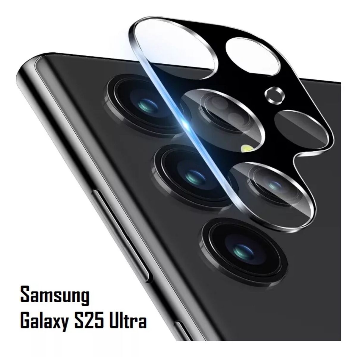GENERICO - Protector de Camara completo para S25 Ultra - Negro