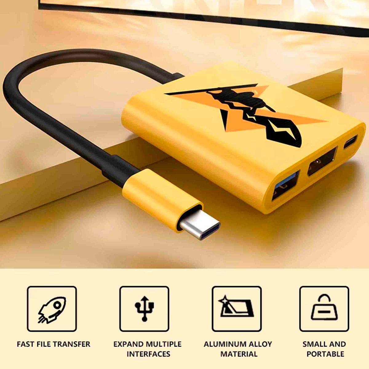 GENERICO - Dock Portátil para Nintendo Switch y Oled Pikachu