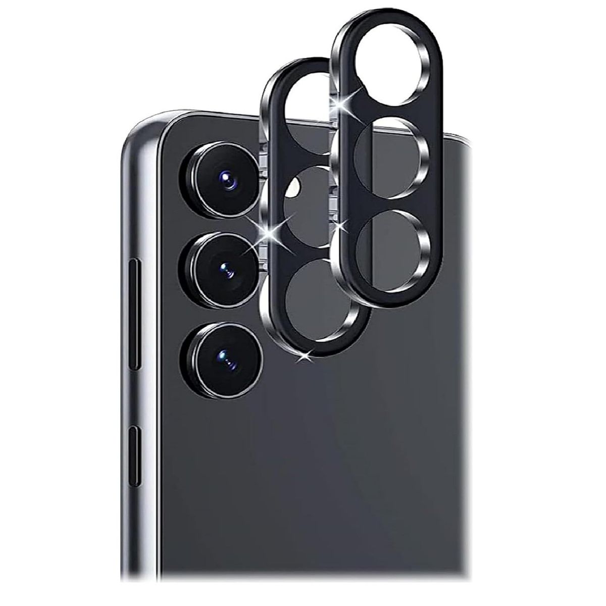 GENERICO - Protector de Camara completo Samsung S25 Plus - Negro