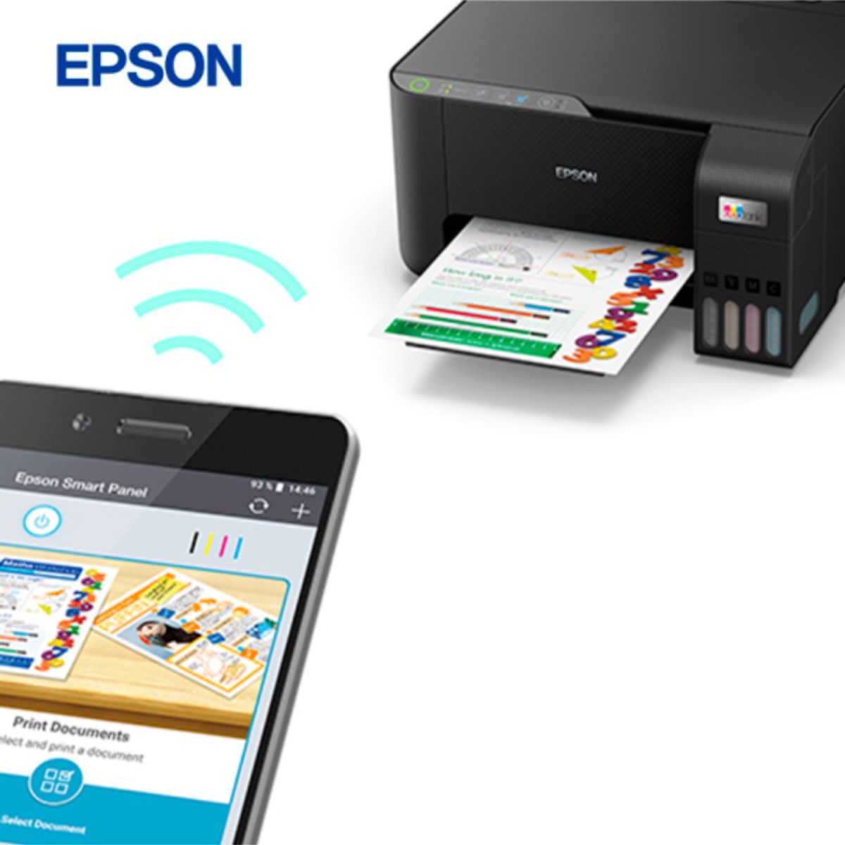 EPSON - Impresora Multifuncional Inlámbrica EcoTank L3250