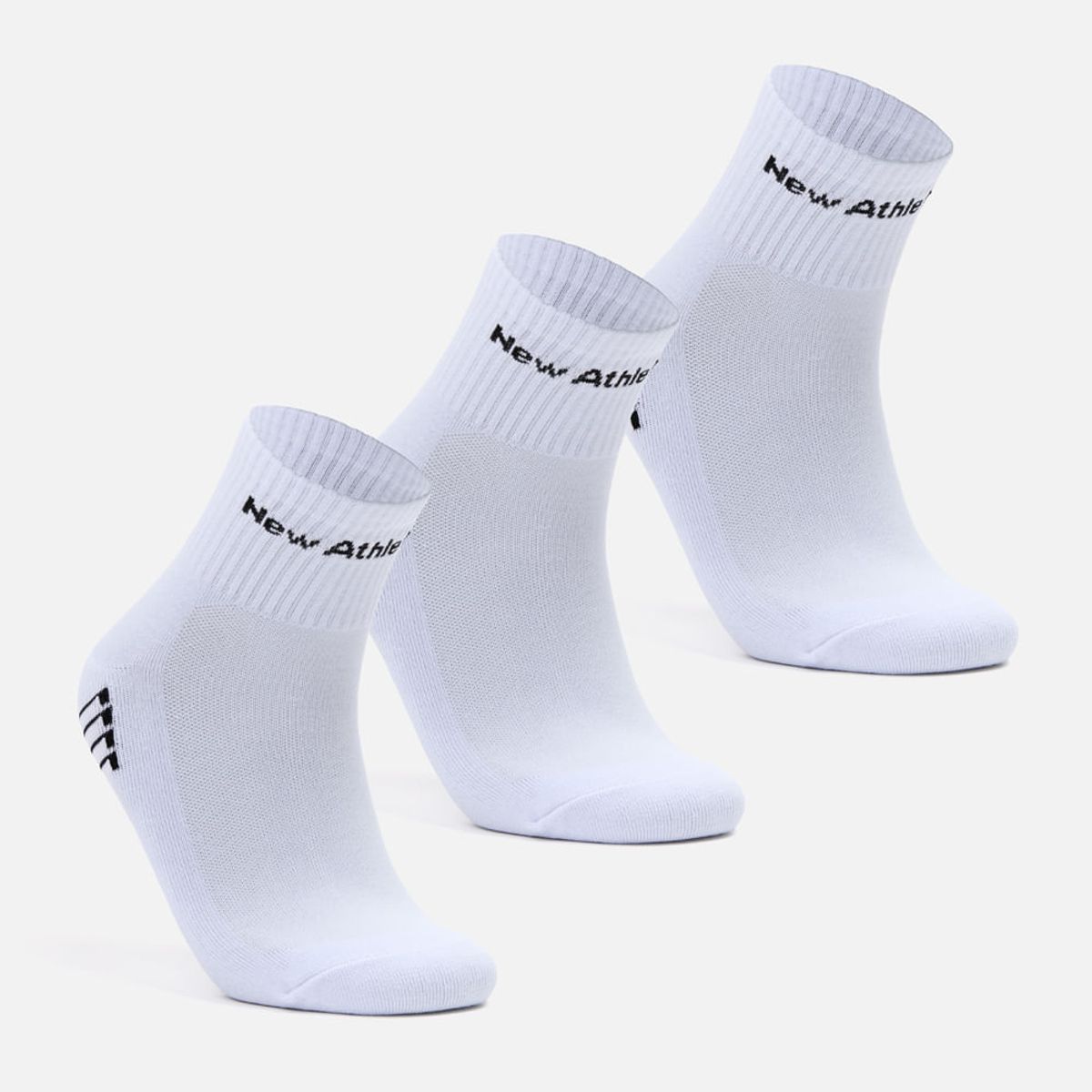 NEW ATHLETIC - Medias Pack De 3 New Athletic Tobilleras14 Blanco Unisex