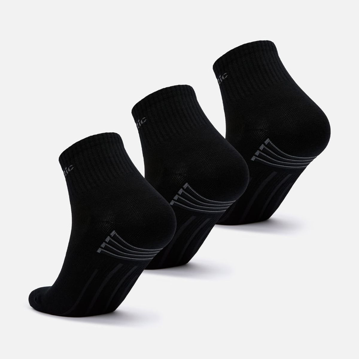 NEW ATHLETIC - Medias Pack De 3 New Athletic Tobilleras14 Negro Unisex