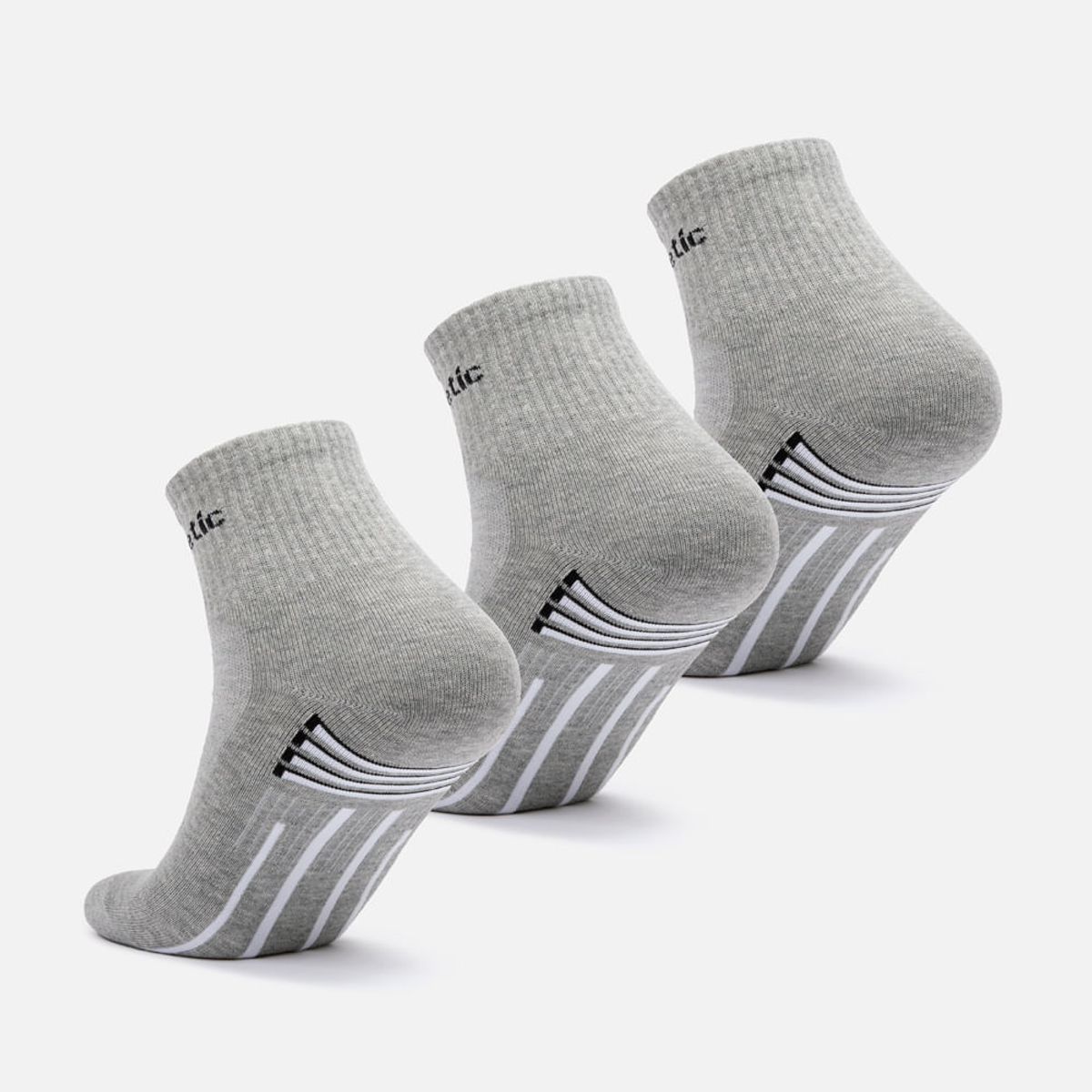 NEW ATHLETIC - Medias Pack De 3 New Athletic Tobilleras14 Gris Unisex