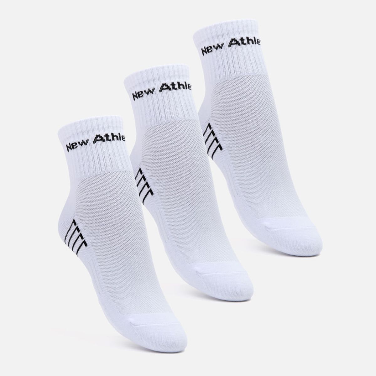 NEW ATHLETIC - Medias Pack De 3 New Athletic Tobilleras15 Blanco Unisex