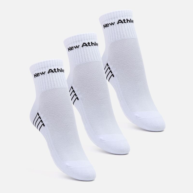 NEW ATHLETIC - Medias Pack De 3 New Athletic Tobilleras15 Blanco Unisex