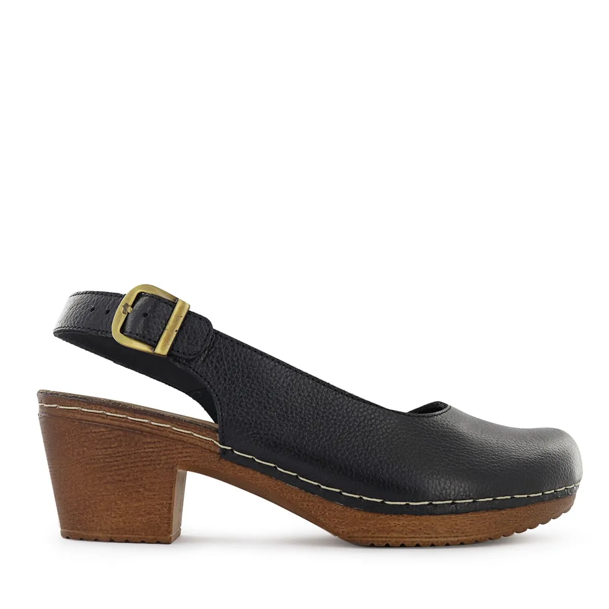 ECCO - Zapatos Destalonados Mujer Ecco Mika10 Negro Cuero