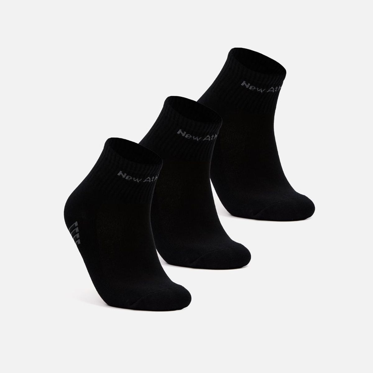NEW ATHLETIC - Medias Pack De 3 New Athletic Tobilleras16 Negro Niño