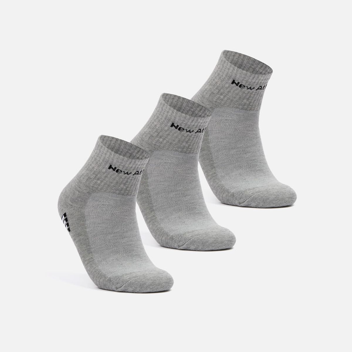NEW ATHLETIC - Medias Pack De 3 New Athletic Tobilleras16 Gris Niño