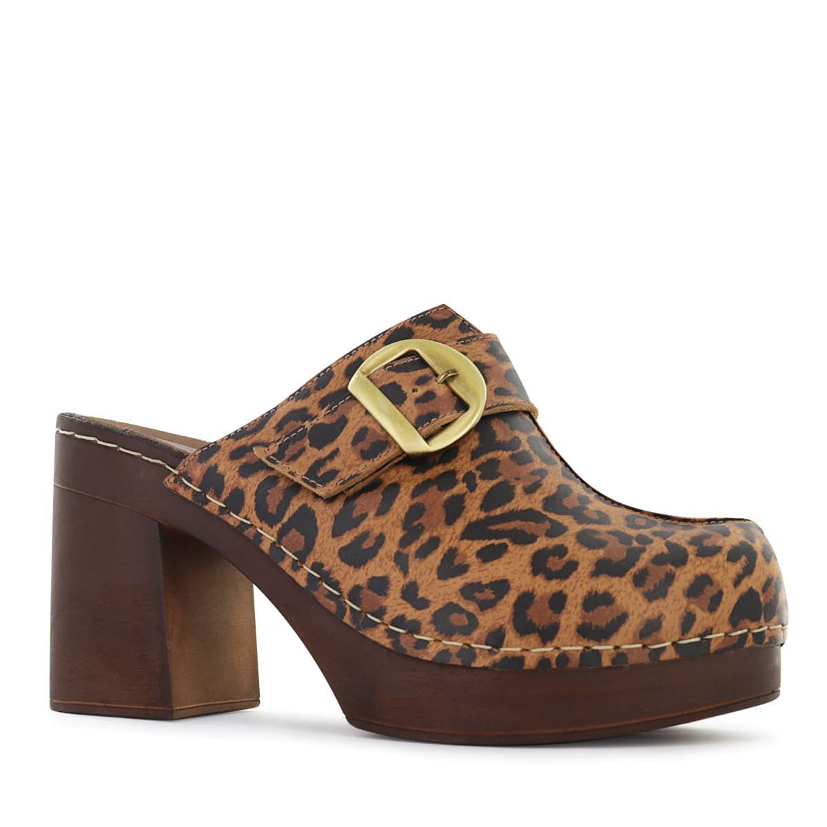 ECCO - Zuecos Mujer Ecco Triana05 AnimalPr Cuero Folia