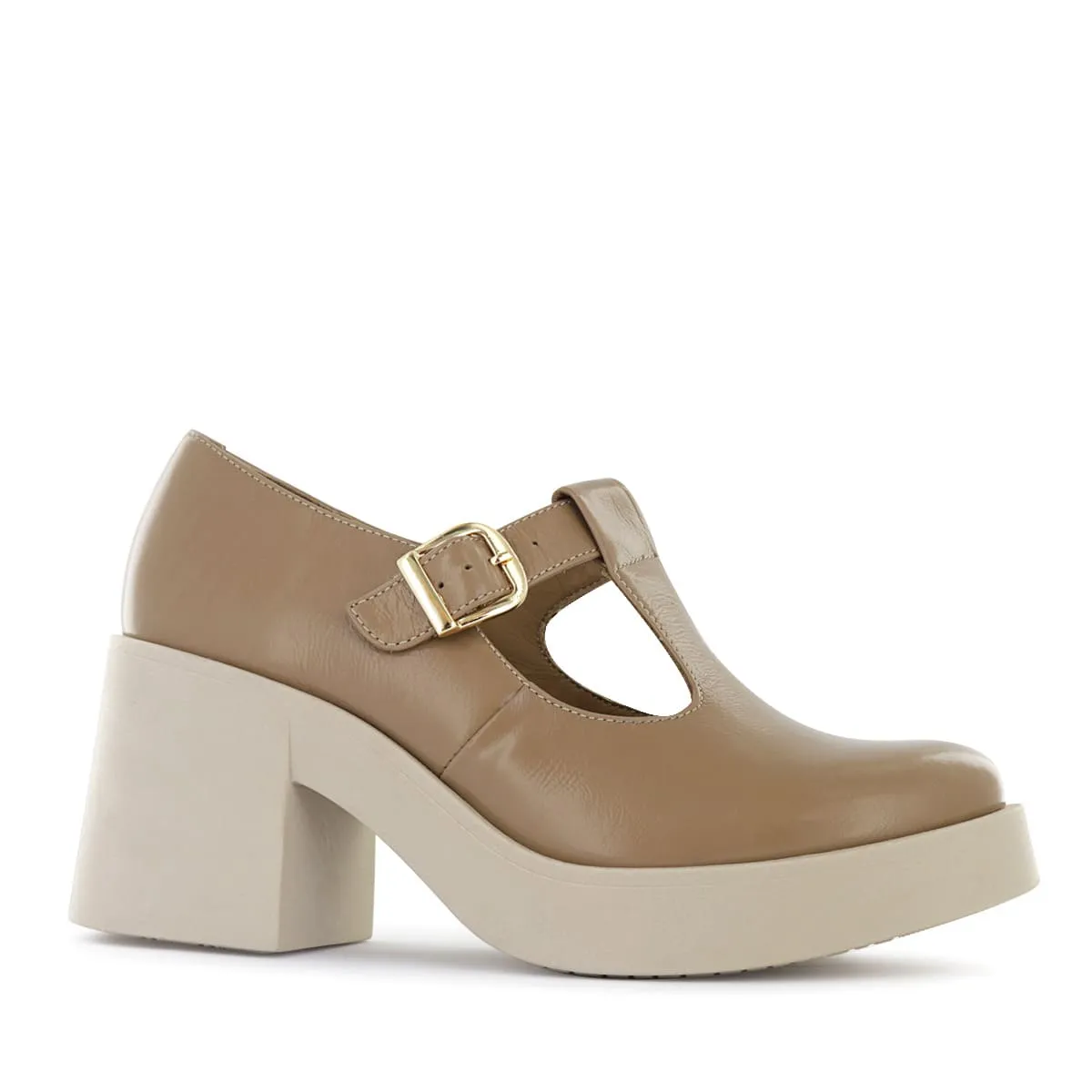 ECCO - Zapatos T-Strap Mujer Ecco Oletta02 Pecana Cuero