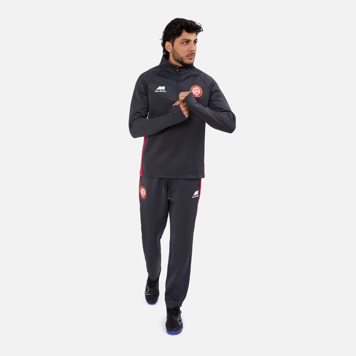 NEW ATHLETIC - Buzo Conjunto Chankas Entrenamiento Plomo Hombre