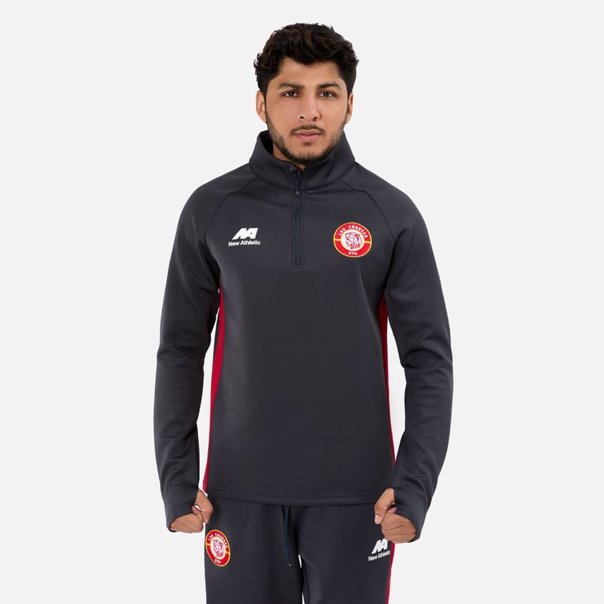 NEW ATHLETIC - Buzo Conjunto Chankas Entrenamiento Plomo Hombre