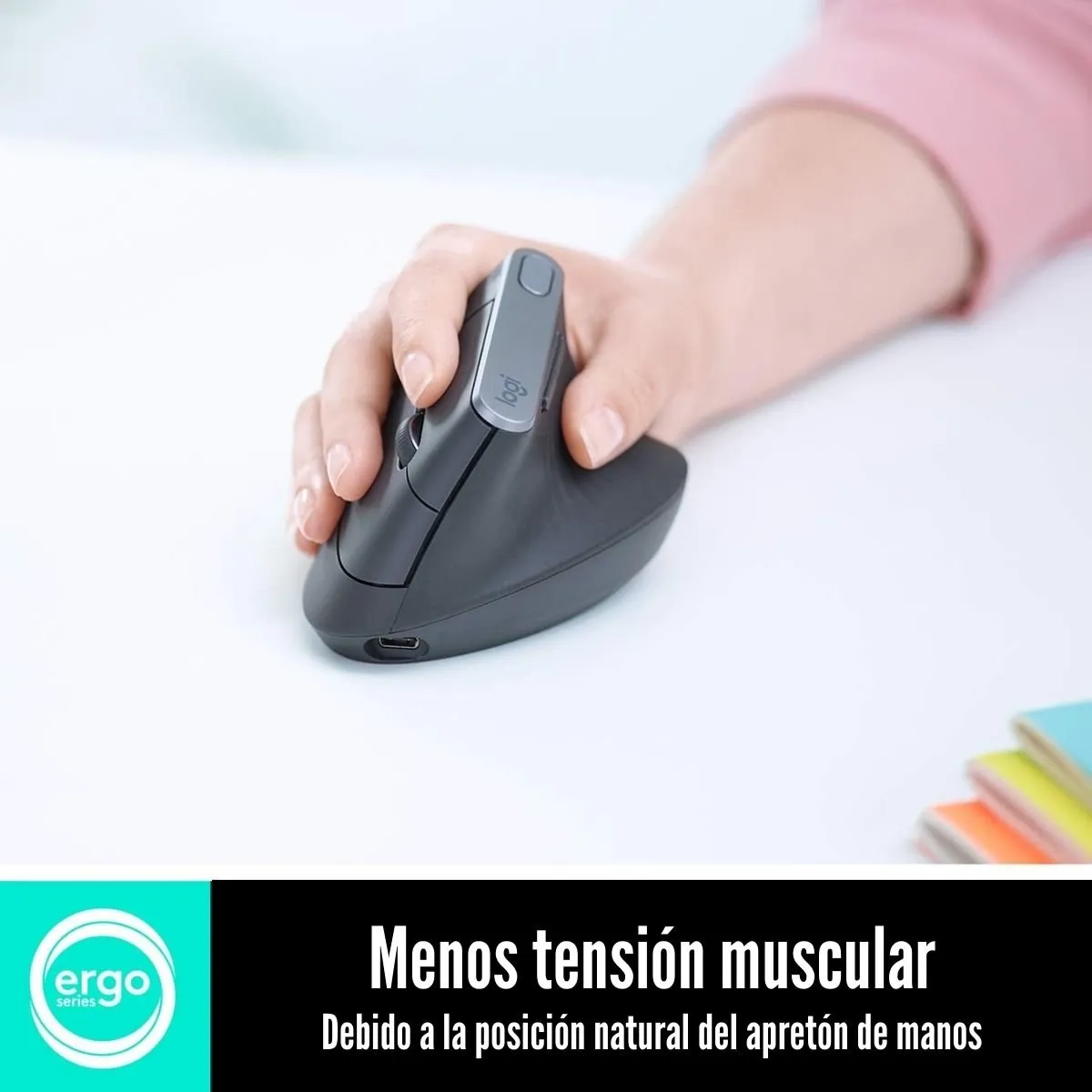 LOGITECH - Logitech - Mouse MX Vertical Ergonómico Wireless