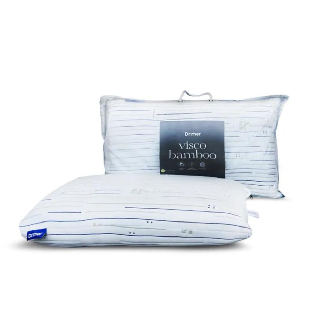 DRIMER - Pack Almohada Visco Bamboo Estandar 60X40cm