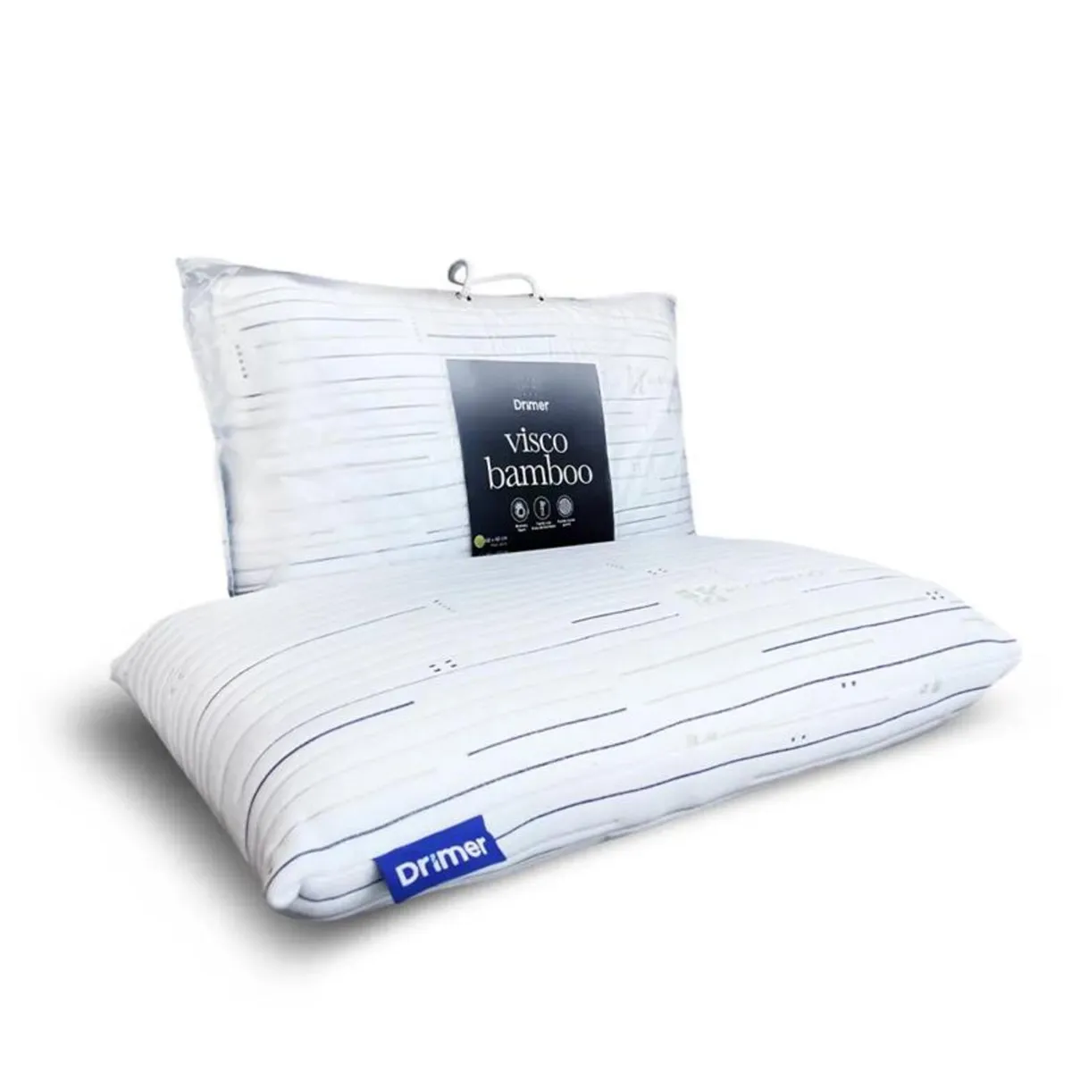 DRIMER - Pack Almohada Visco Bamboo Estandar 60X40cm