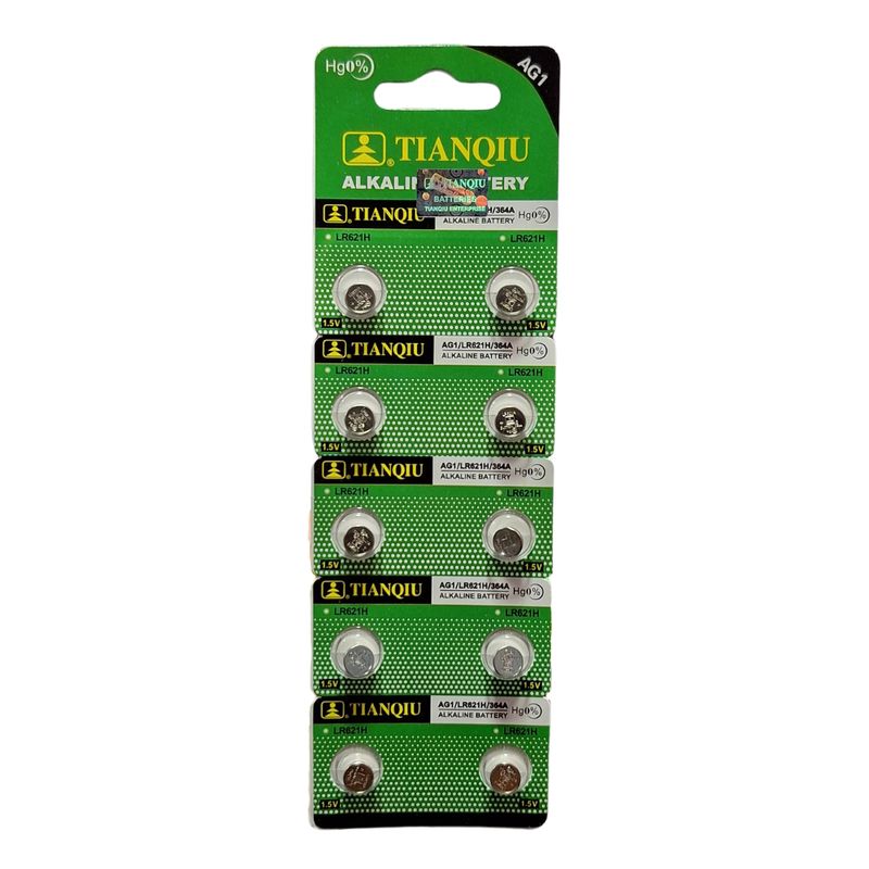 GENERICO - Blister Pila Boton AG1 LR621H 15v Reloj Juguetes Electronicos