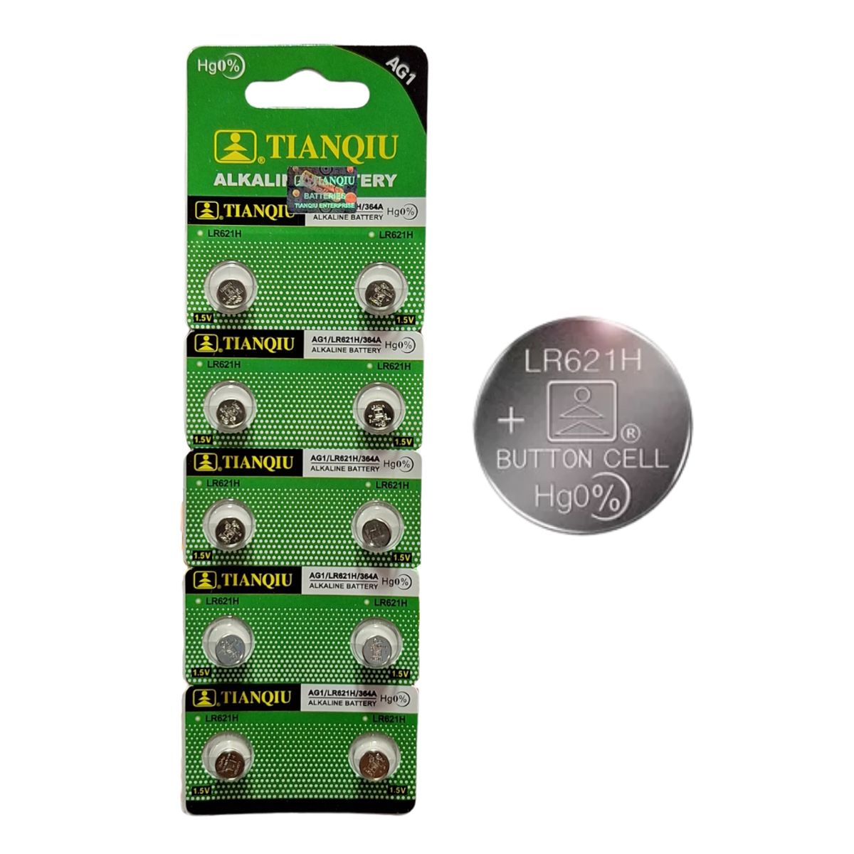 GENERICO - Blister Pila Boton AG1 LR621H 15v Reloj Juguetes Electronicos