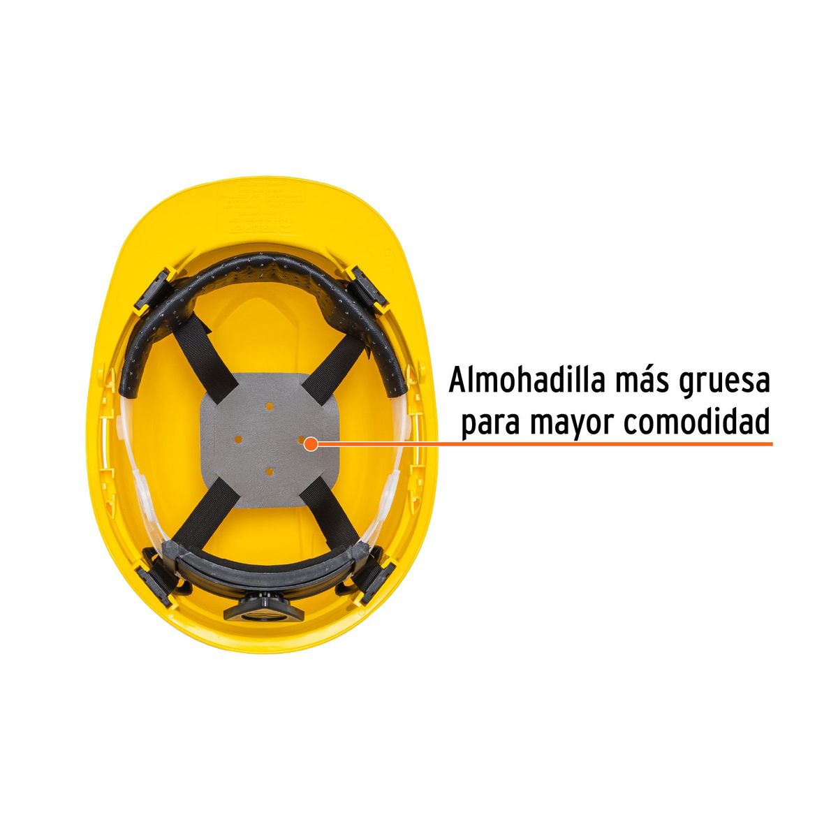 TRUPER - Casco de Seguridad Ajuste de Ratchet Amarillo