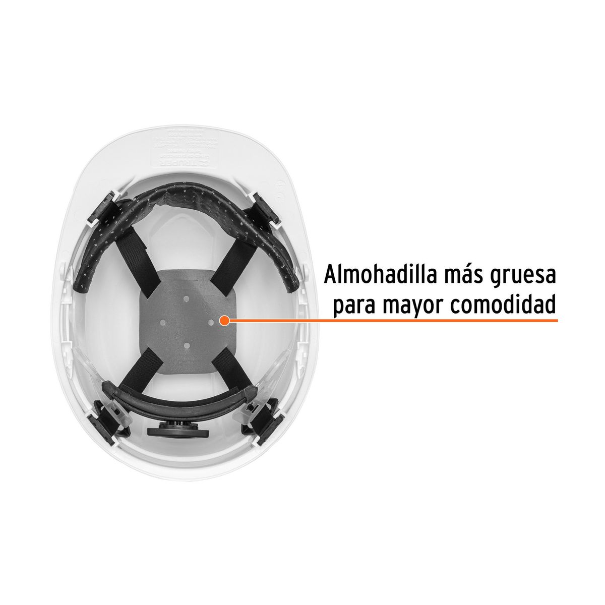 TRUPER - Casco de Seguridad Ajuste de Ratchet Blanco