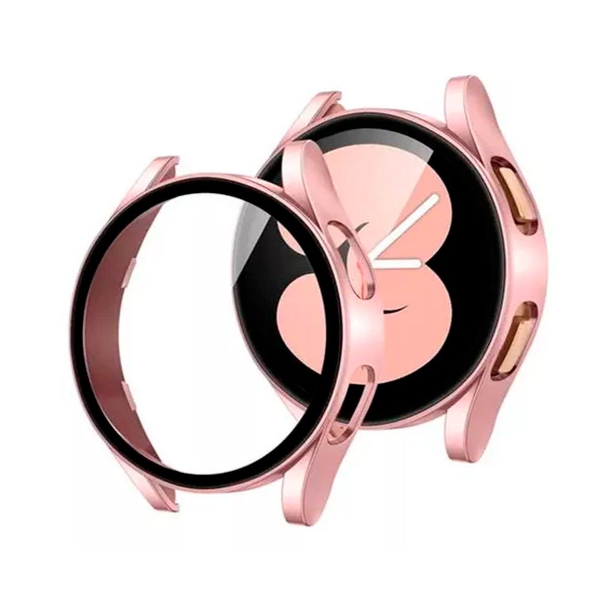 GENERICO - Case Bumper con Mica Incorporada para Samsung  Watch 7 40mm Rosa