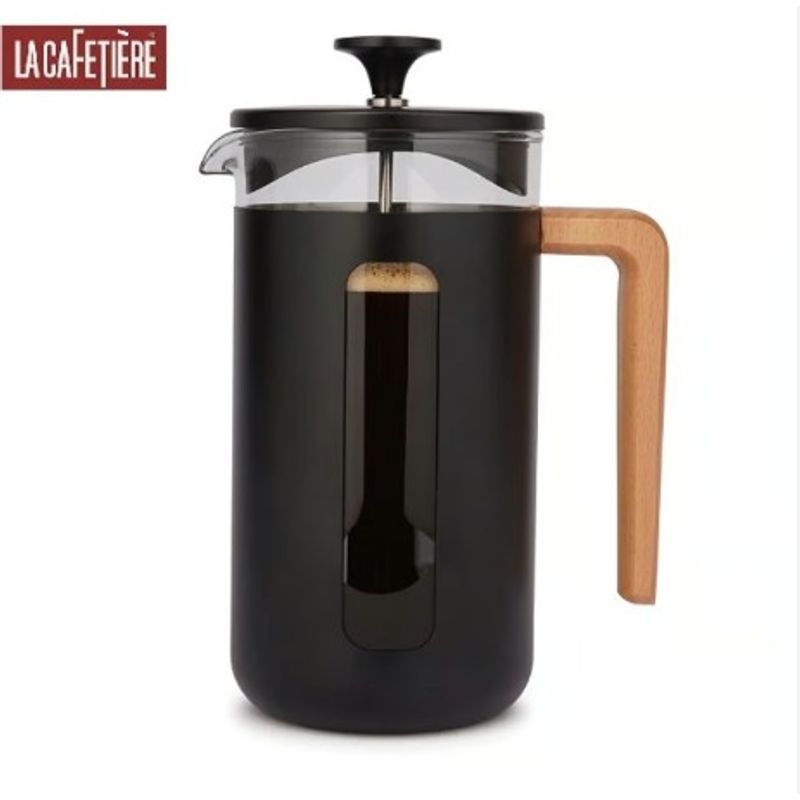 LA CAFETIERE - Prensa Francesa Pisa Wood Black 1Lt La Cafetiere
