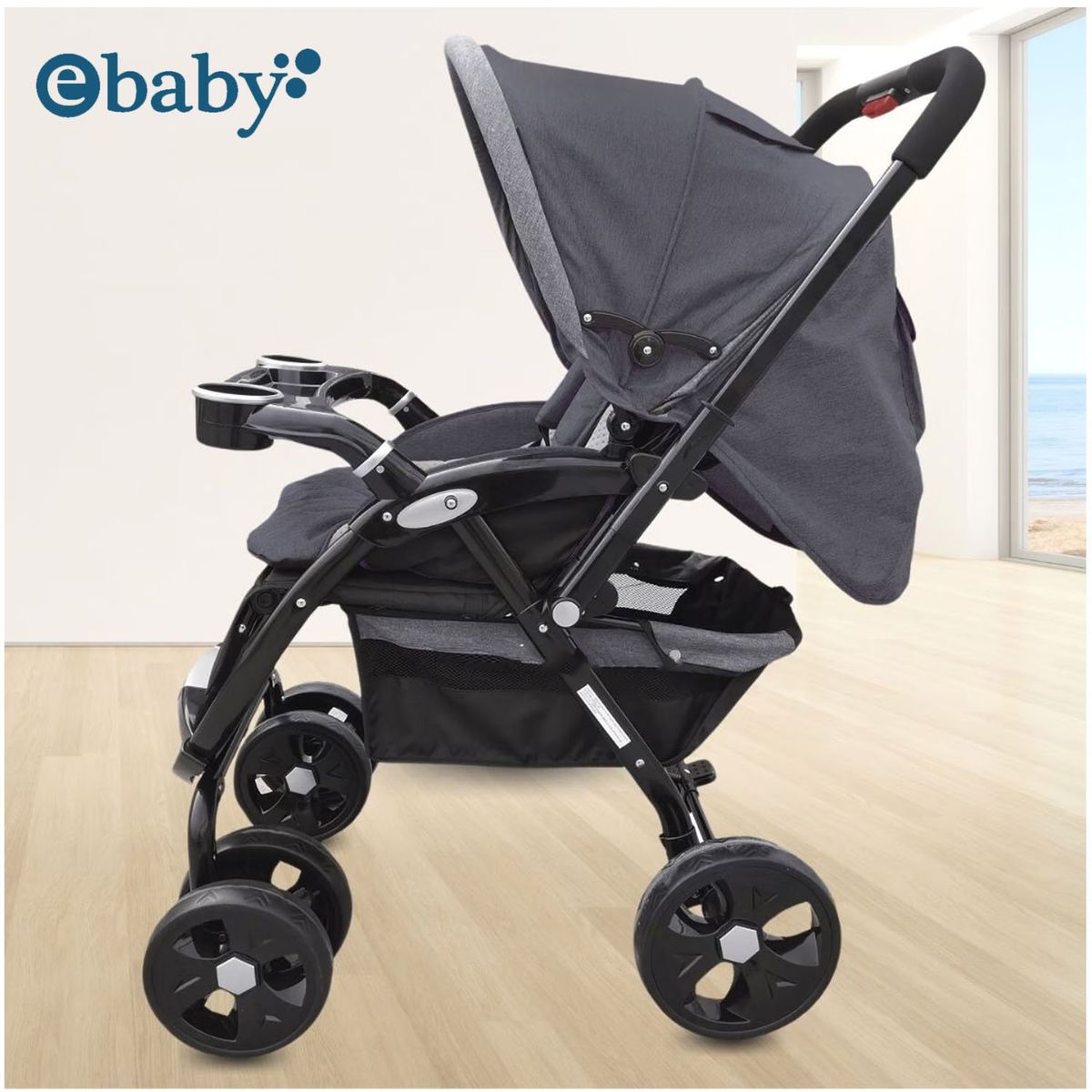 EBABY - Coche Cuna De Lujo «AMBANI» Edición Limitada Gray