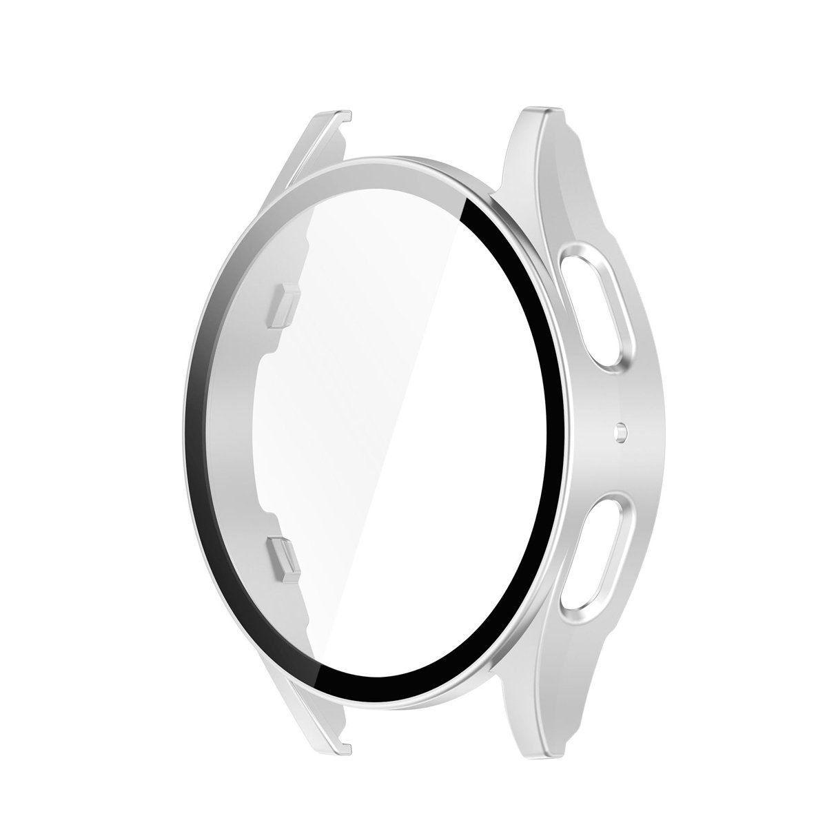 GENERICO - Case Bumper con Mica Incorporada para Samsung  Watch 7 44mm Plata