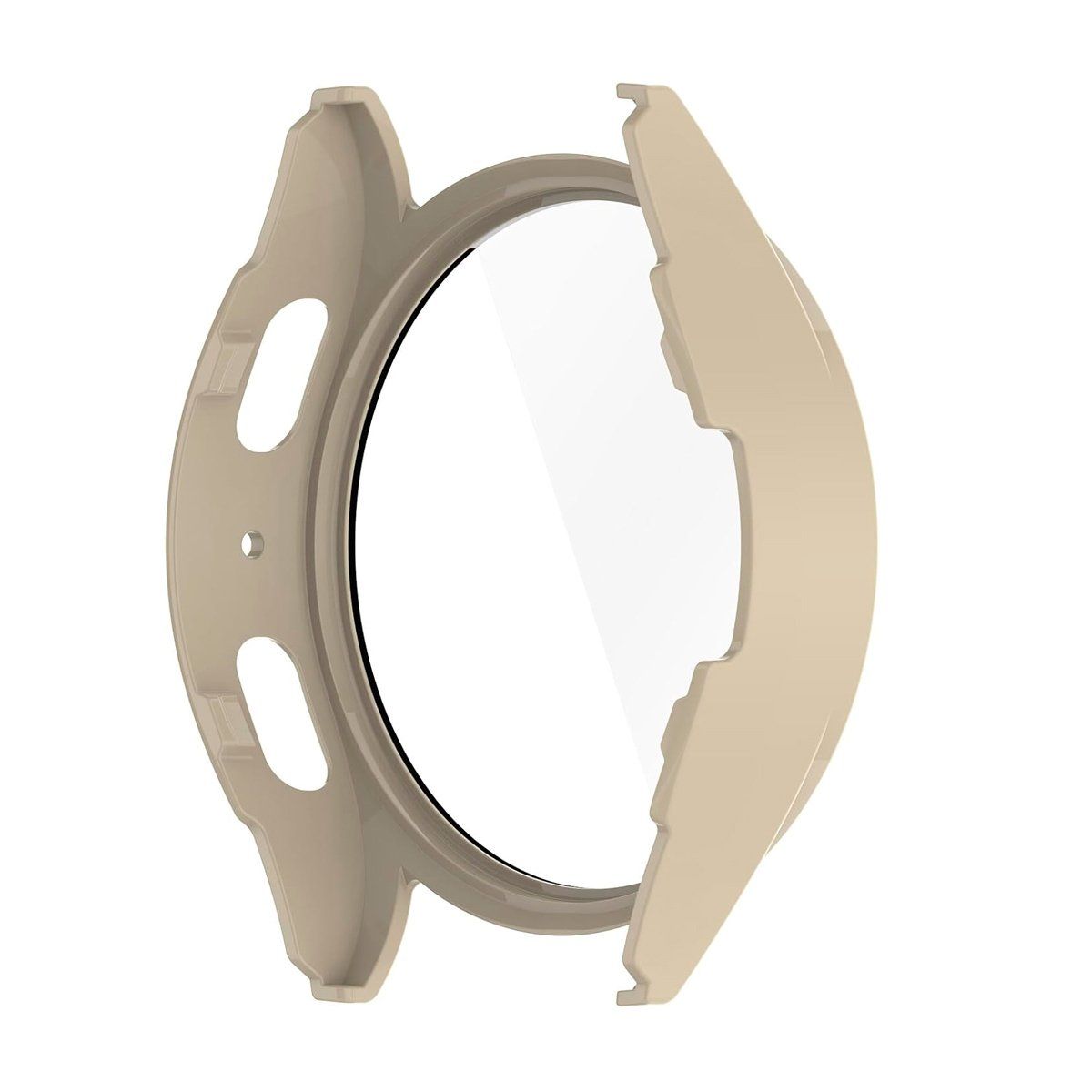 GENERICO - Case Bumper con Mica Incorporada para Samsung  Watch 7 44mm Beige