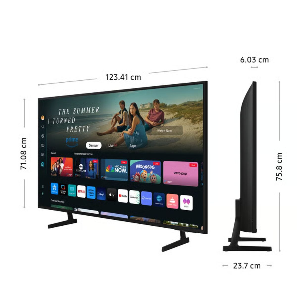 SAMSUNG - TELEVISOR SAMSUNG 55'' UN55DU7000G  CRYSTAL UHD 4K TIZEN OS SMART TV (2024)