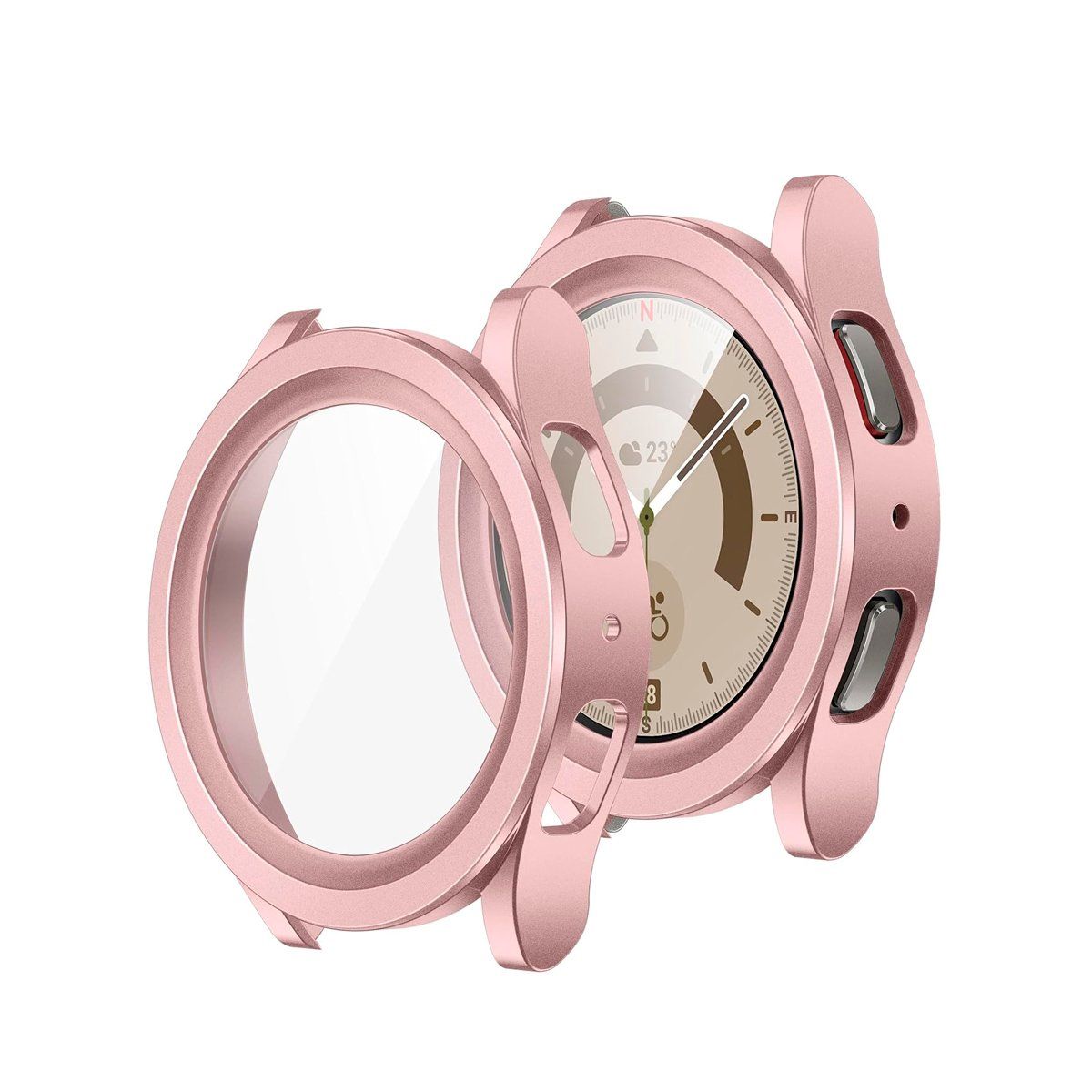 GENERICO - Bumper Protector para Samsung Watch 5 Pro 45mm - Rosa